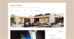 Desktop Screenshot of maison-isolation.net